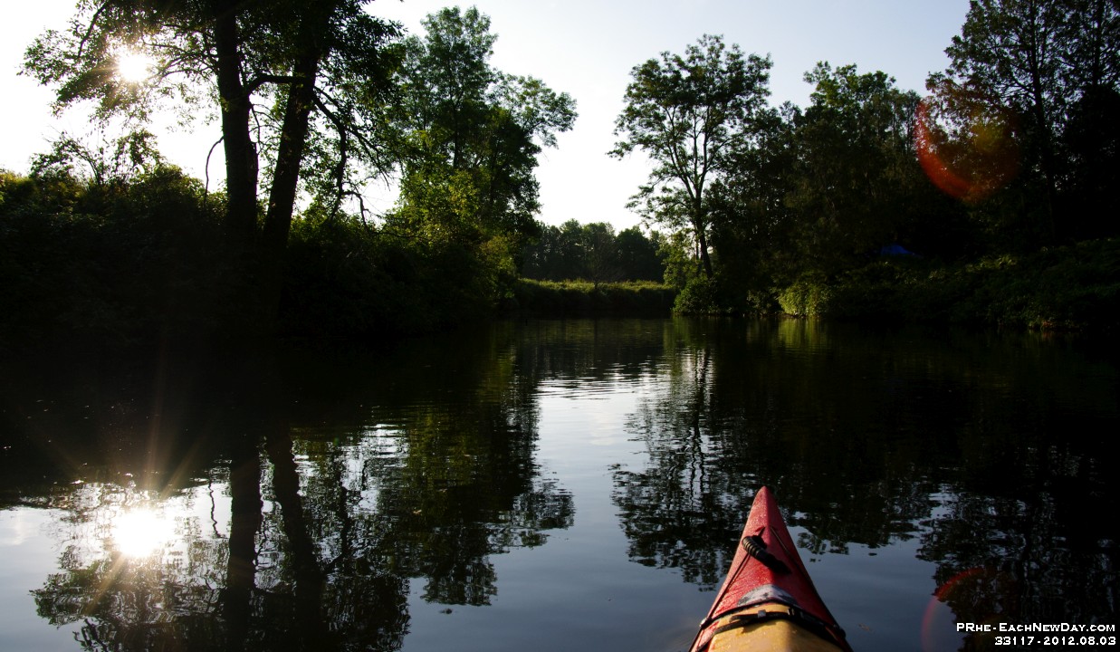 33117CrLe - Early morning kayak along the Sauble River - Winding River Campground, Sauble Beach
